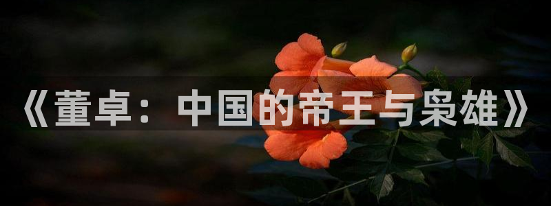 羞羞漫画免费漫画页面在线看漫画官网：《董卓：中国的帝王与枭雄》