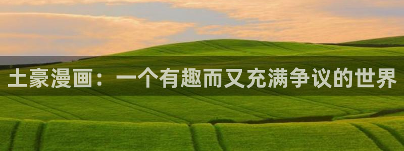 羞羞漫画www网站入口：土豪漫画：一个有趣而又充满争议的世界