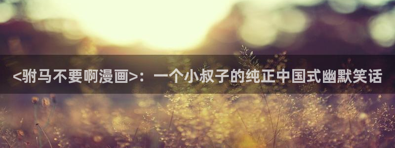 韩国羞羞漫画大全套：<驸马不要啊漫画>：一个小叔子的纯正中国式幽默笑话
